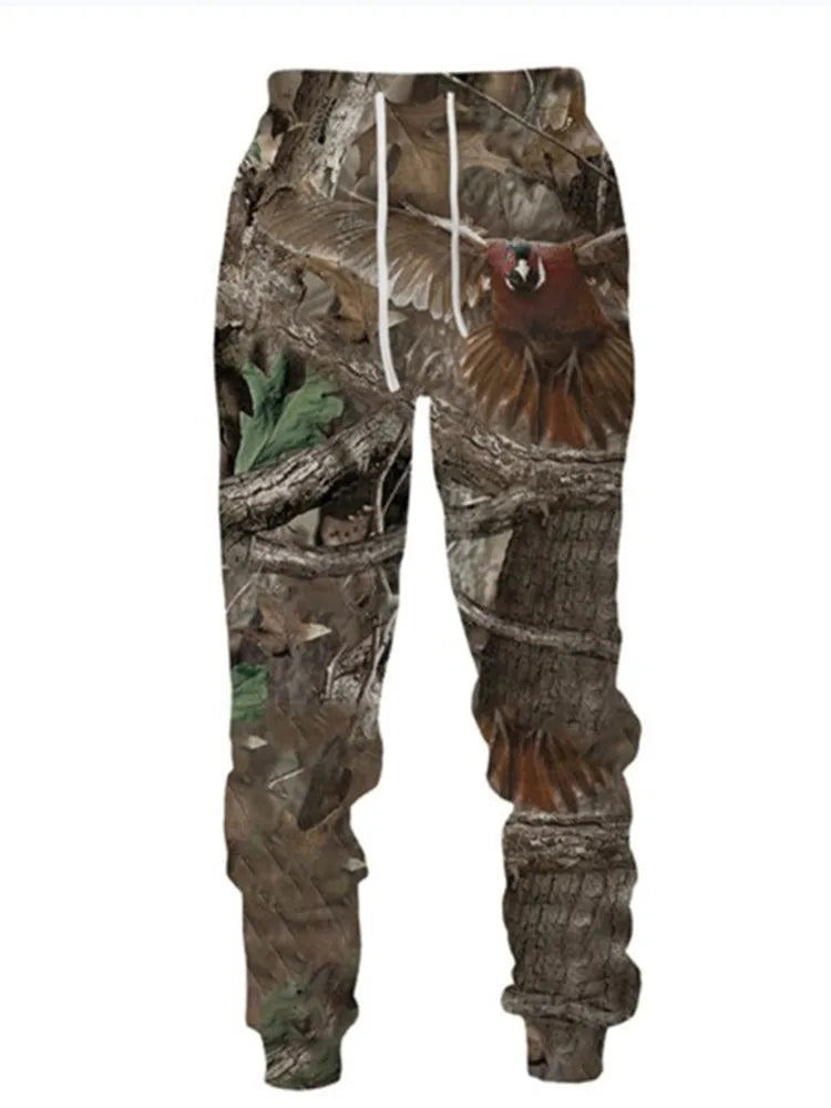 3D Camouflage Hoodie Pants Set