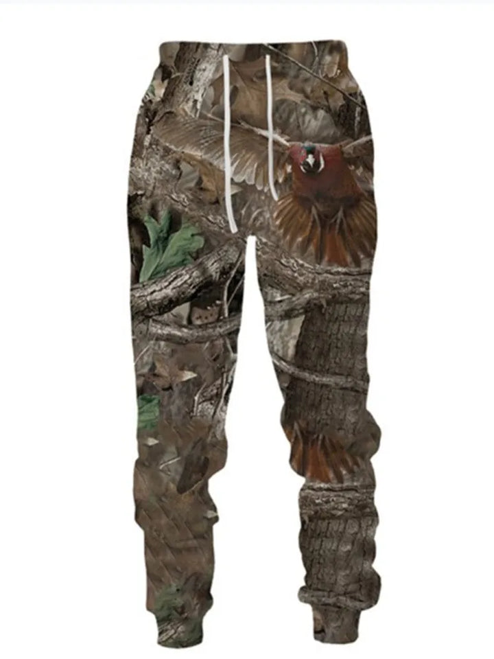 3D Camouflage Hoodie Pants Set