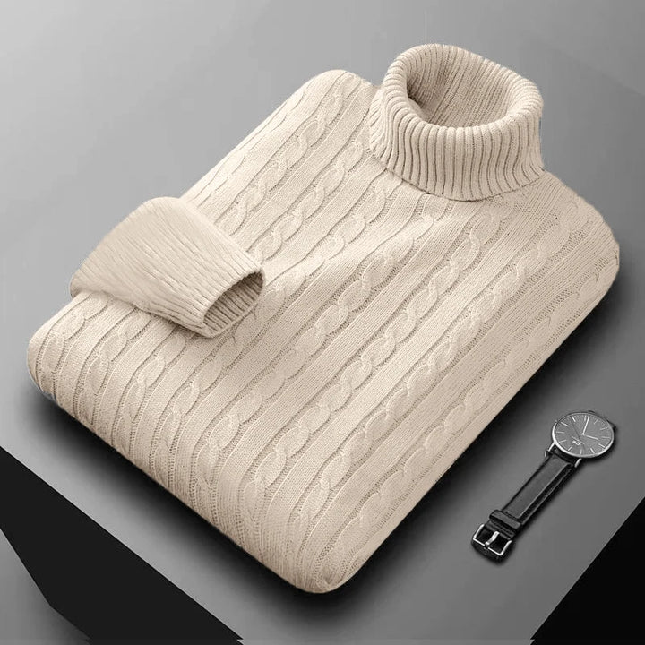 Warm Heavyweight  Knitted Turtleneck Sweater