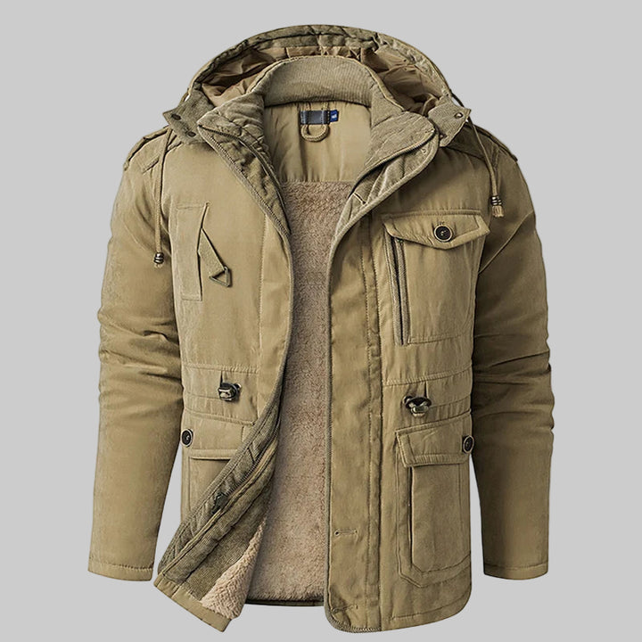 Warm Cotton Padded Fleece Parka Winter Jacket
