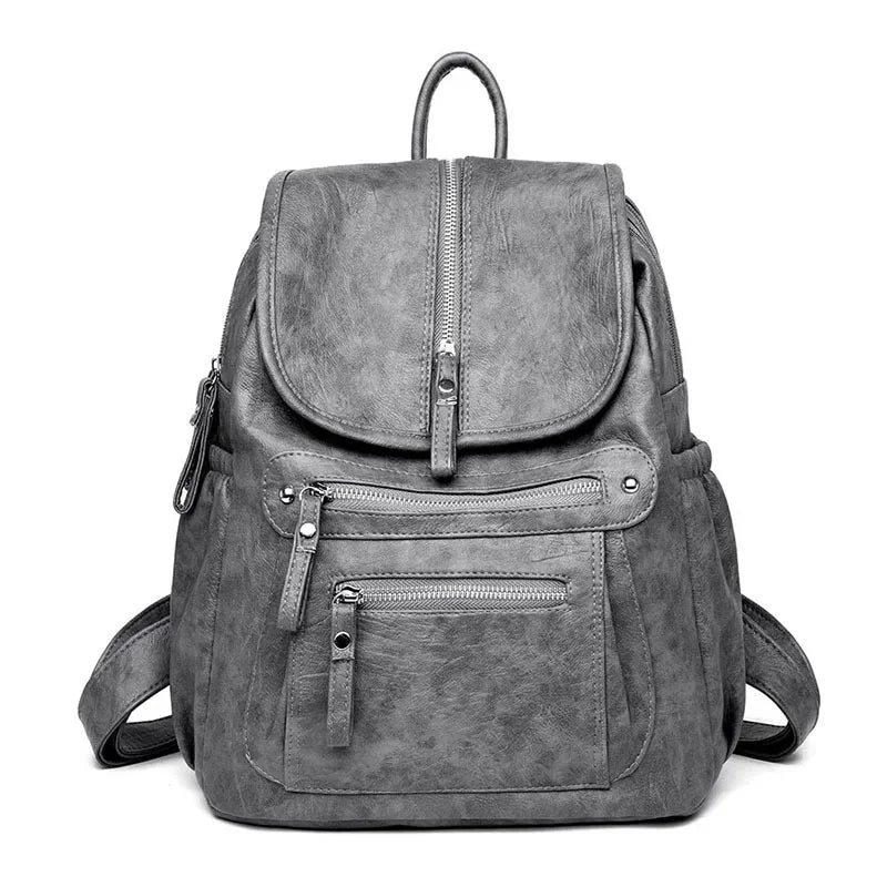 High-Quality Vintage Leather Backpack