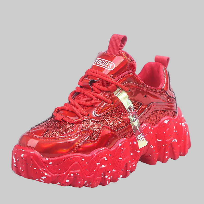 Bling Platform 6CM Chunky Sneakers
