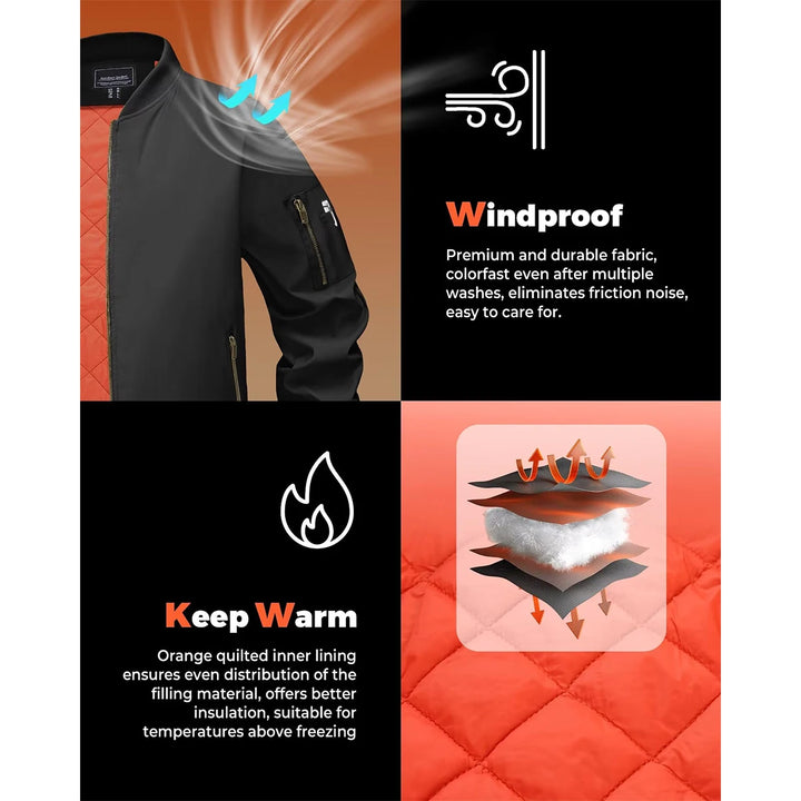 GUNAR | Thick Warm Windproof Aviator Bomber Jacket