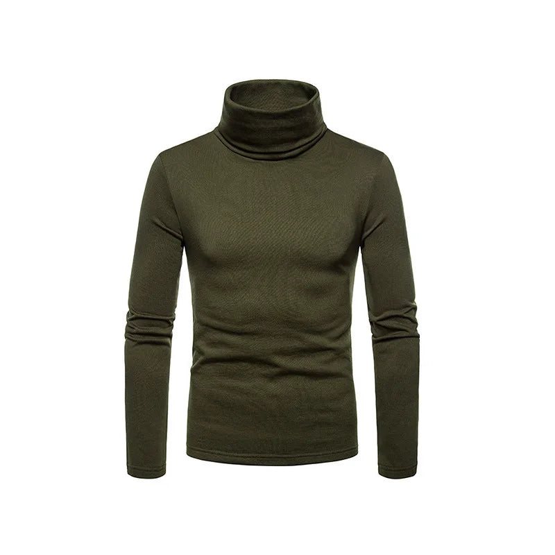 Casual Slim Fit High Collar Turtleneck Pullover
