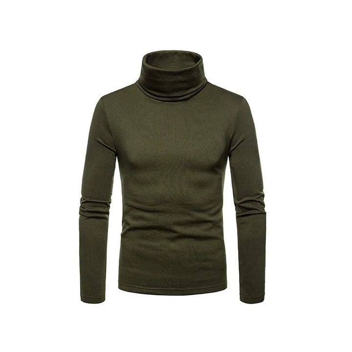 Casual Slim Fit High Collar Turtleneck Pullover