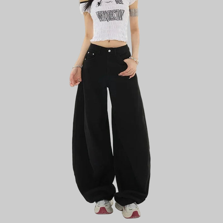 High-Waisted Multicolor Wide Leg Cargo pants