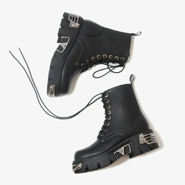 Punk Style Platform Ankle Boots
