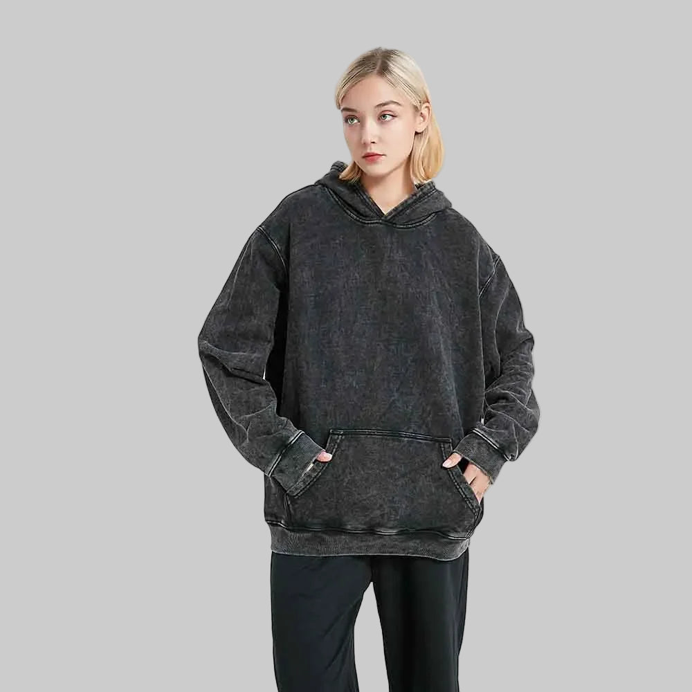 Vintage Y2K Washed Cotton Hoodies