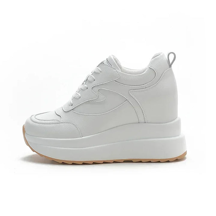 Chunky 10CM Cow Suede Leather Sneakers