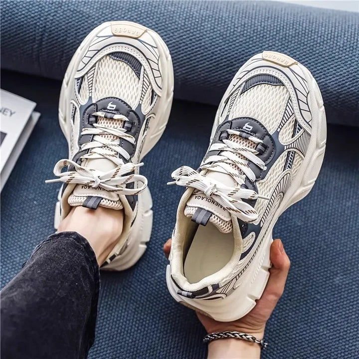 Breathable Mesh Chunky Sneakers for Added Height