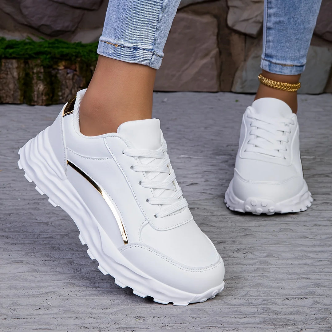 Lightweight Lace-Up Casual Sneakers