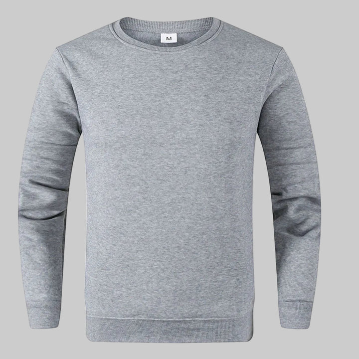 Solid Color Long Sleeve Casual Sweatshirt