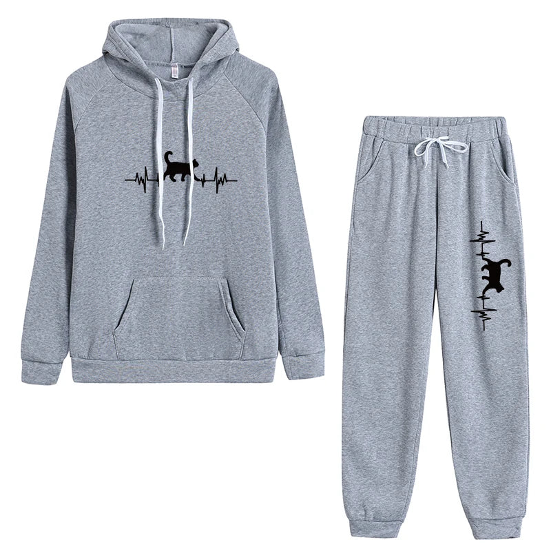 Cozy Hoodies and Pants Set