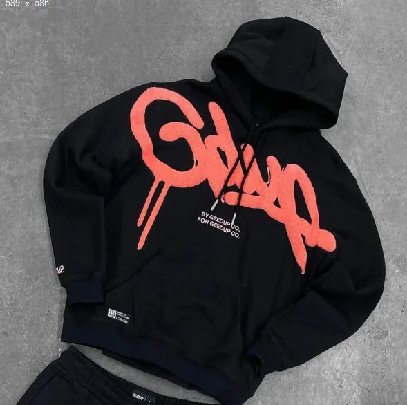 Vintage GEEDUP Y2K Oversized Hoodies