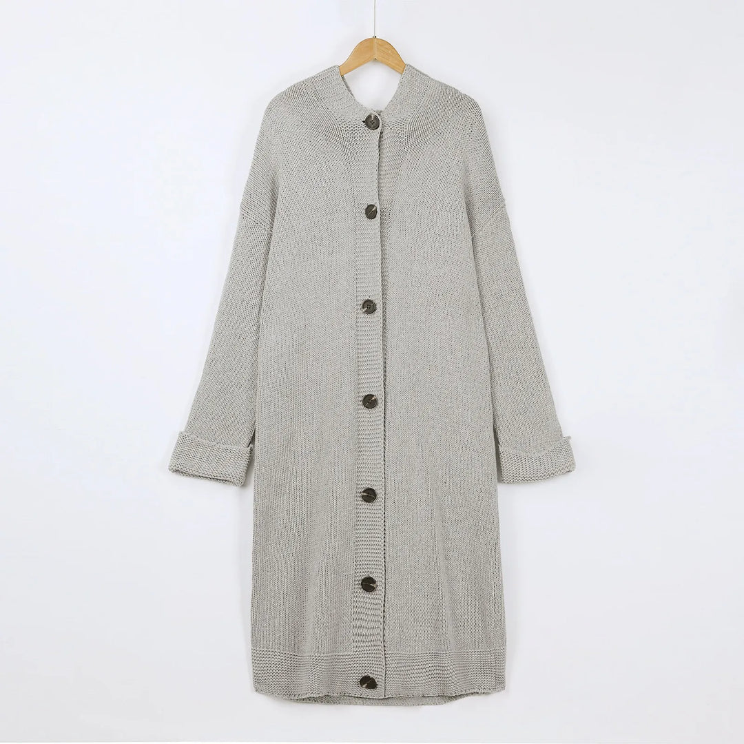 Oversized Solid Color Thick-Knitted Sweater
