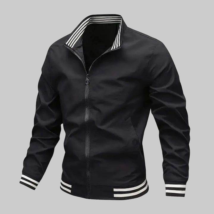 Stand Collar Casual Windproof Zipper Jacket