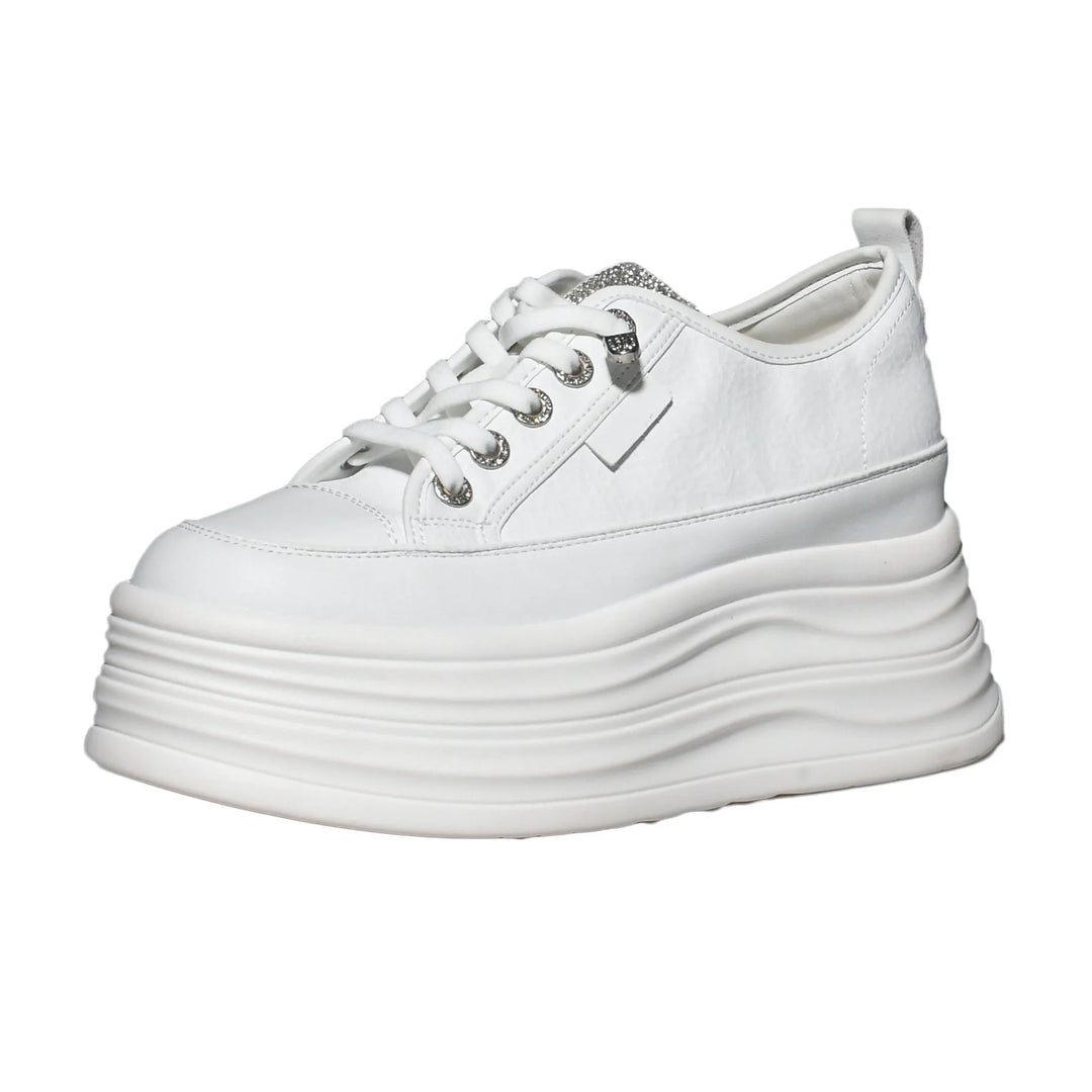 Cow Suede Platform Wedge Sneakers