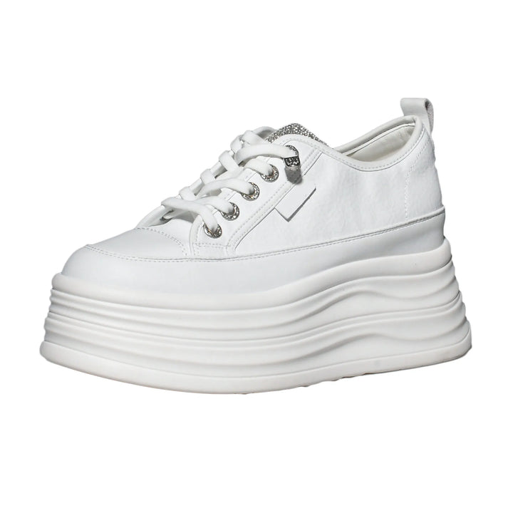 Cow Suede Platform Wedge Sneakers
