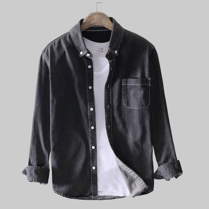 Classic High Street 100% Cotton Denim Shirt