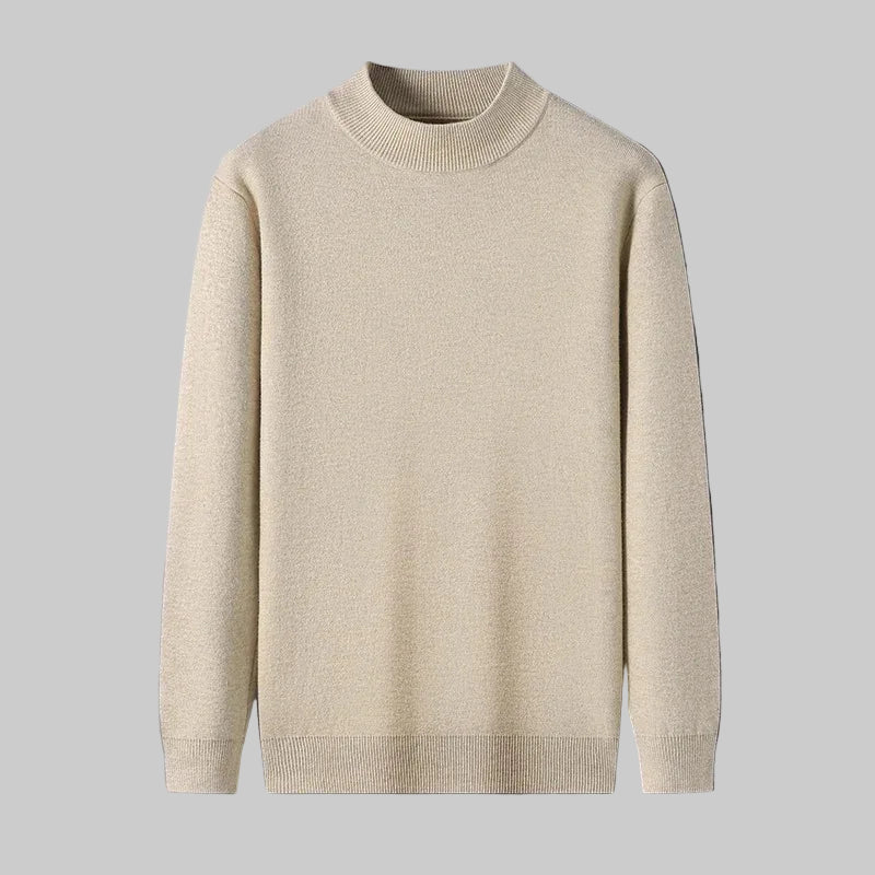 Warm Thick Winter Knit Mock Neck Sweater