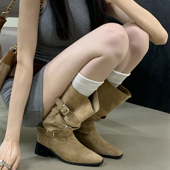 Chic Knee-High Pointed Toe Boots for Winter