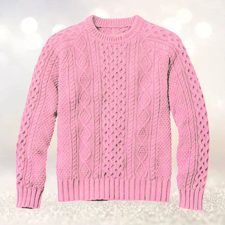 Solid Color Woven Wool Knitted Sweaters