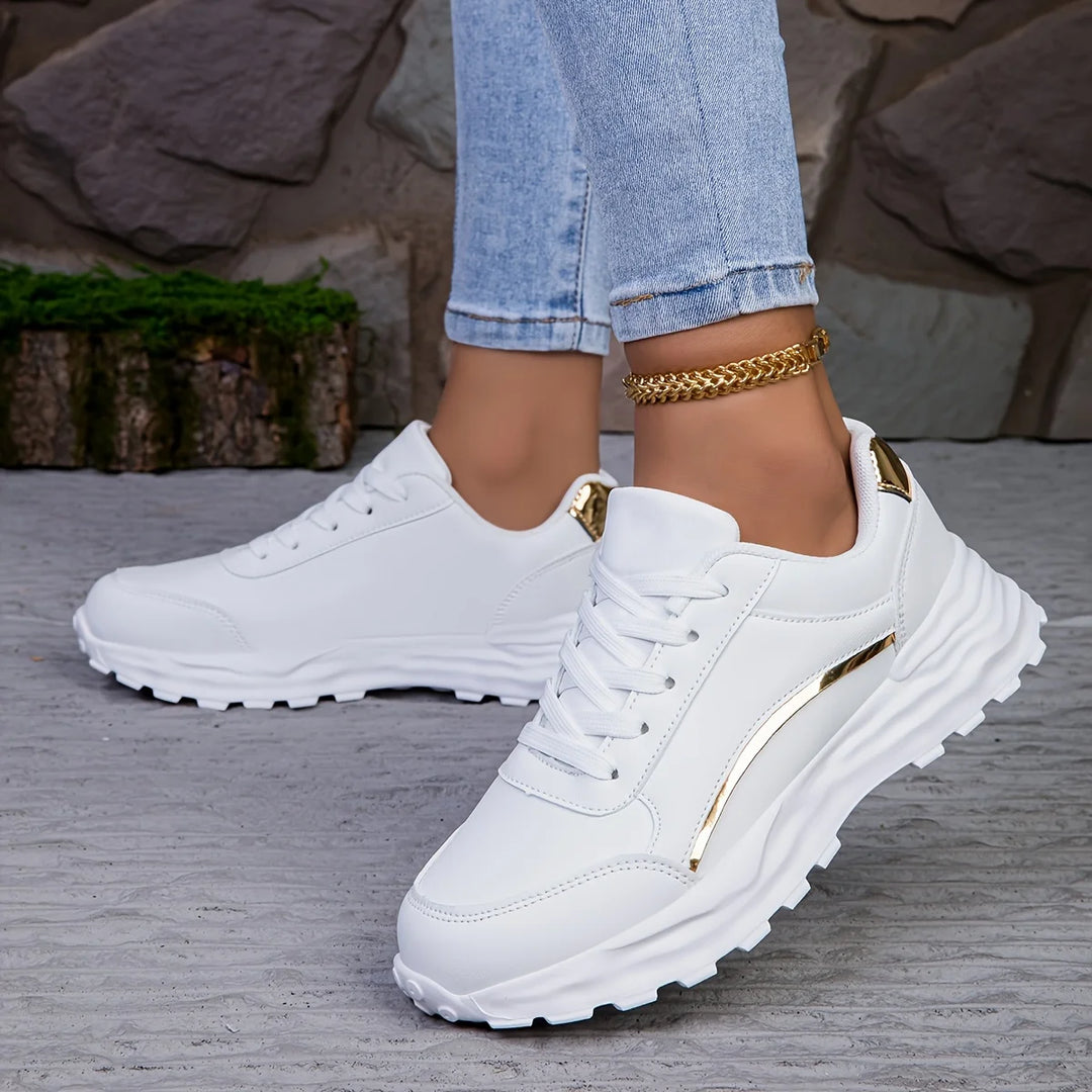 Lightweight Lace-Up Casual Sneakers