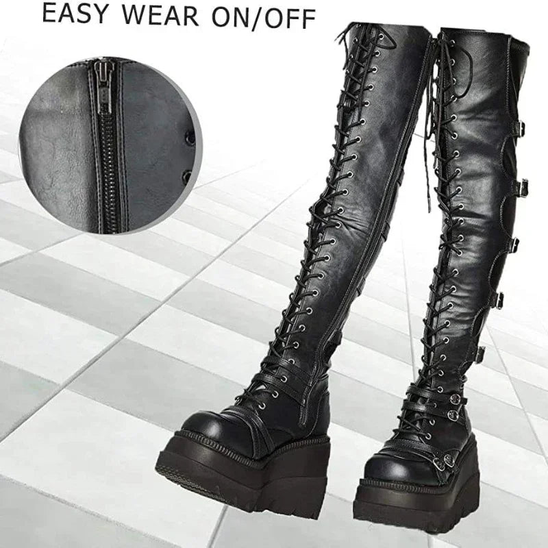 Premium Over-the-knee Cosplay High Platform Boots