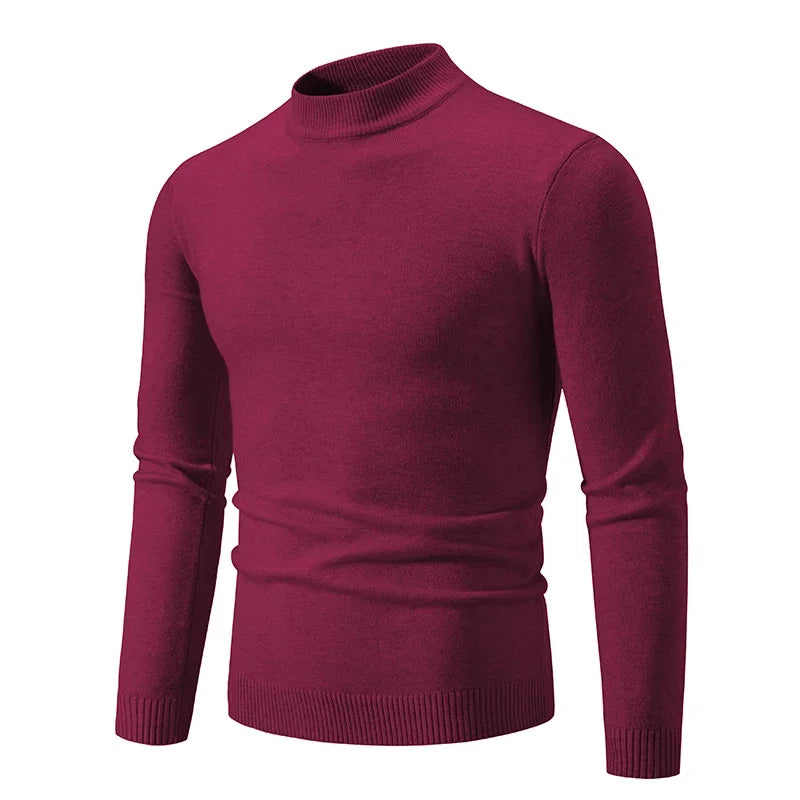Half-Neck Knitted Sweater