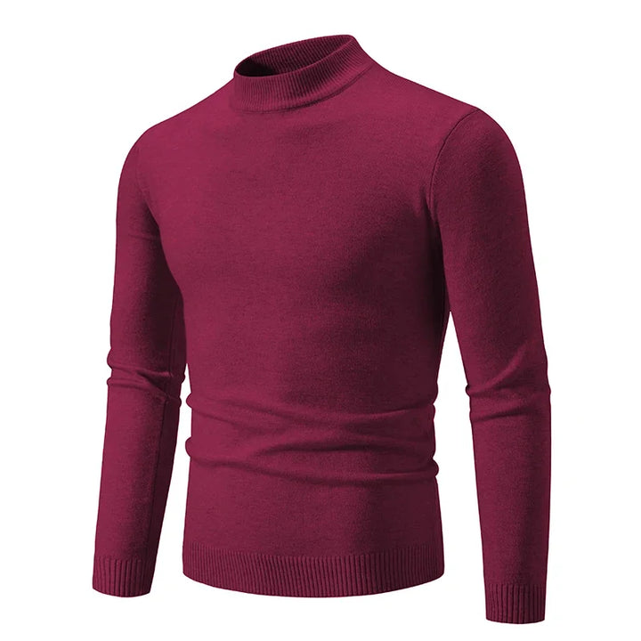 Half-Neck Knitted Sweater
