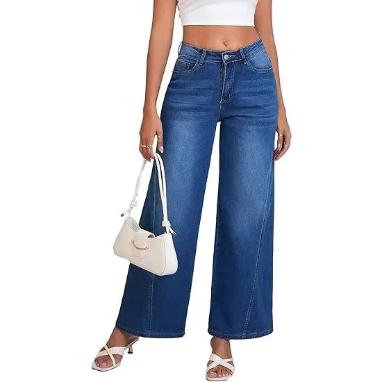 Vintage Mid-Waist Wide Leg Loose Jeans