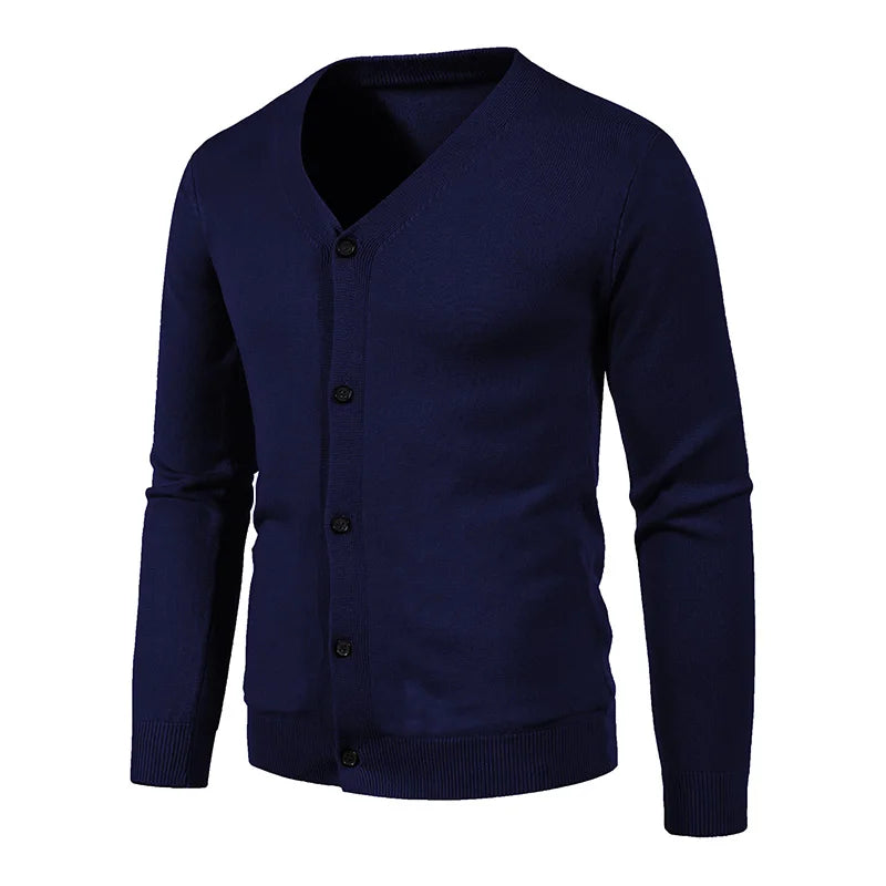 Lightweight V-Neck Knitted Slim Fit Sweater