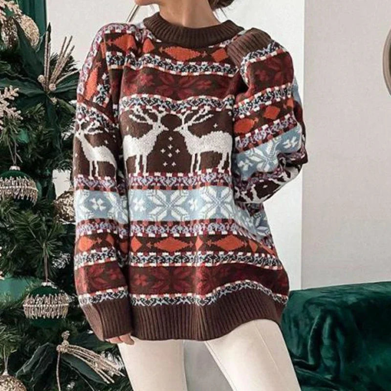 Y2k Style Thick Warm Knitted Winter Christmas Sweaters