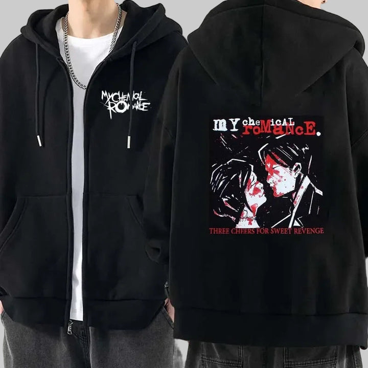 Punk Emo Chemical Romance Black Parade Zip-Up Hoodie