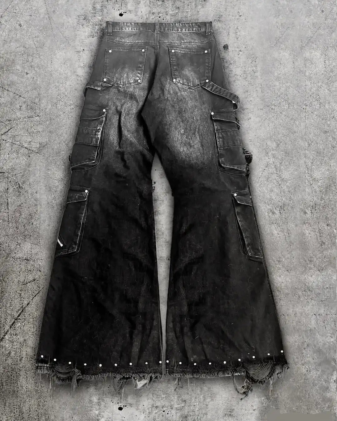 Unisex Gothic Cargo Baggy Jeans