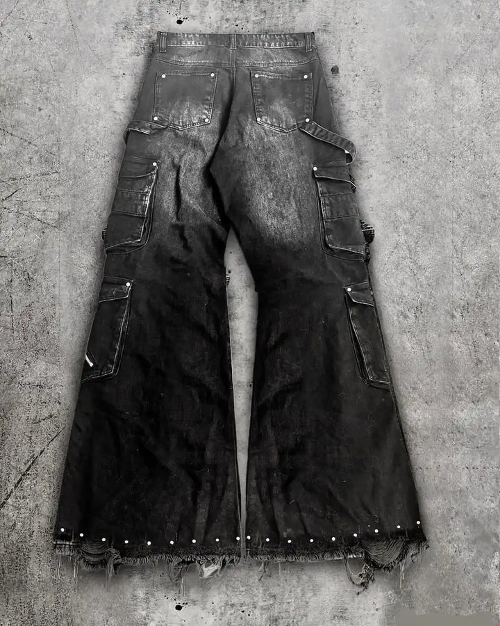 Unisex Gothic Cargo Baggy Jeans