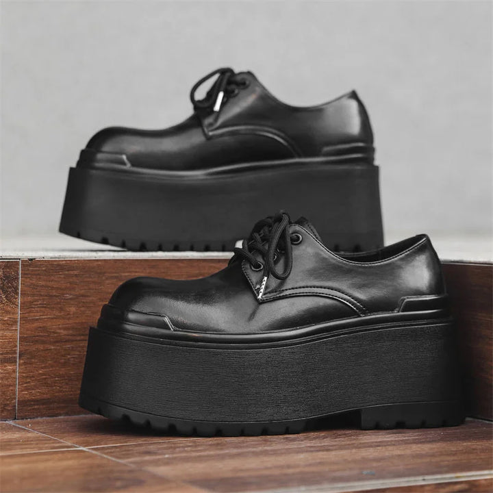 Big Head Leather Casual Derby Shoes