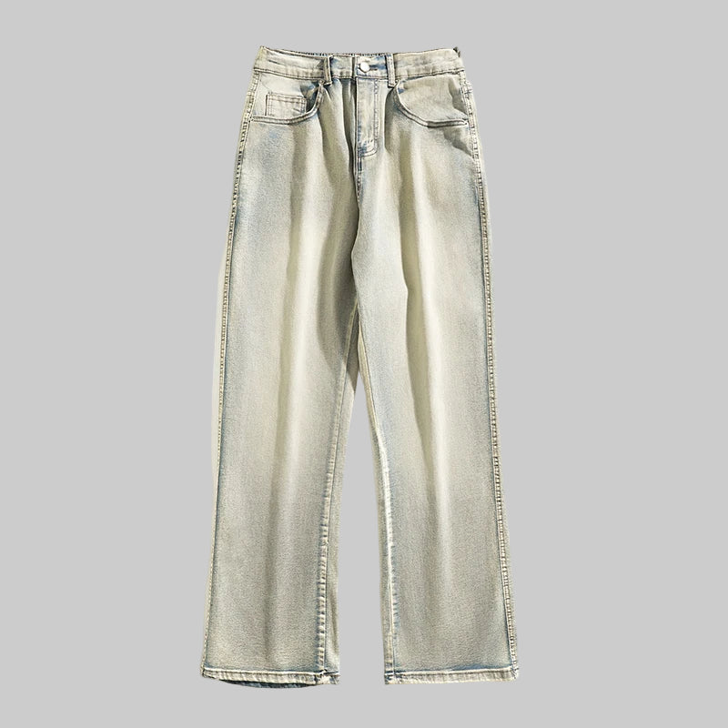 Vintage-Inspired Loose Straight Leg Jeans