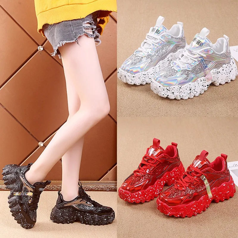 Bling Platform 6CM Chunky Sneakers