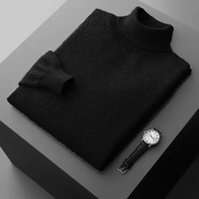 Thick Woolen Turtleneck Pullover Sweater