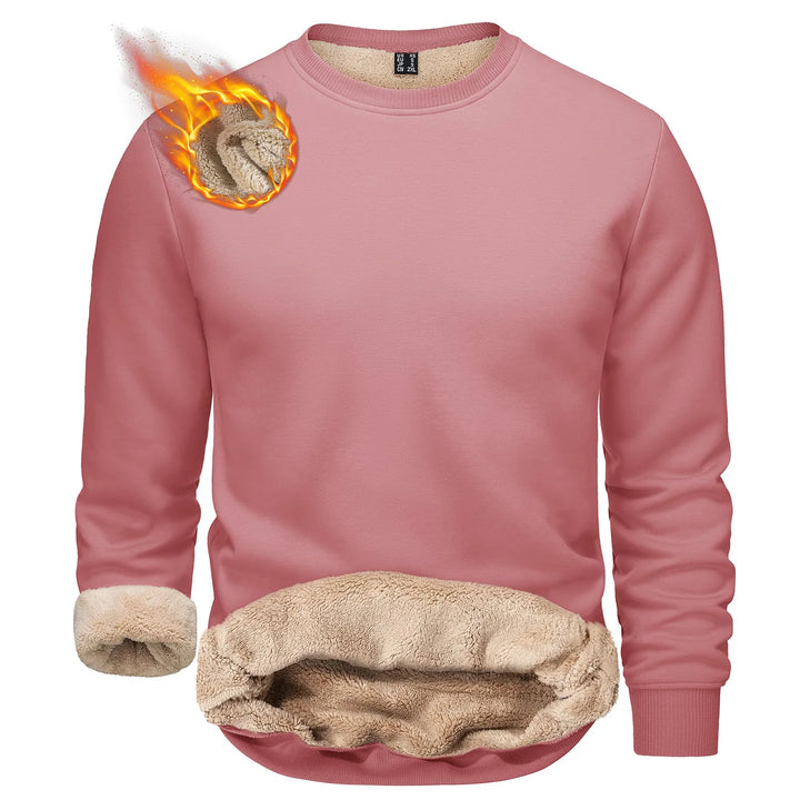 Heavyweight Sherpa-Lined Fleece Crewneck Sweatshirt