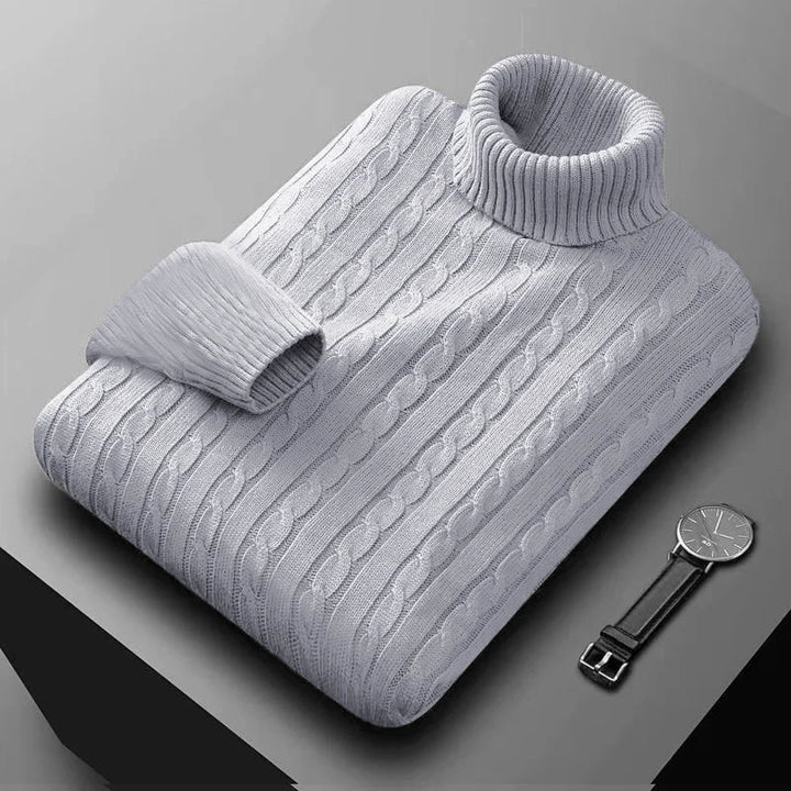 Warm Heavyweight  Knitted Turtleneck Sweater