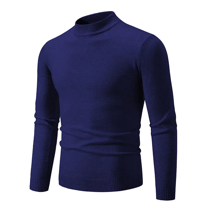 Half-Neck Knitted Sweater