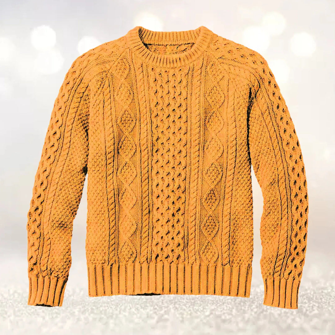 Solid Color Woven Wool Knitted Sweaters