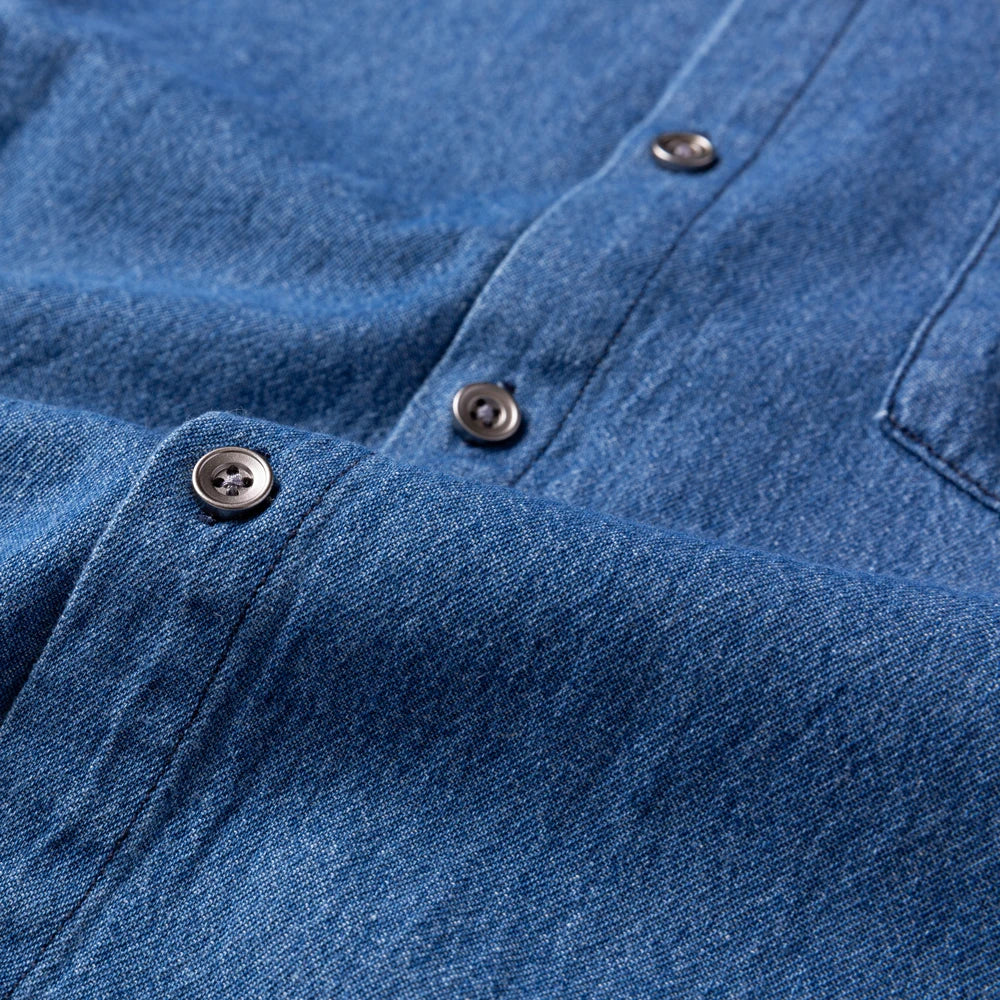 100% Cotton Long Sleeve Western Denim Shirt