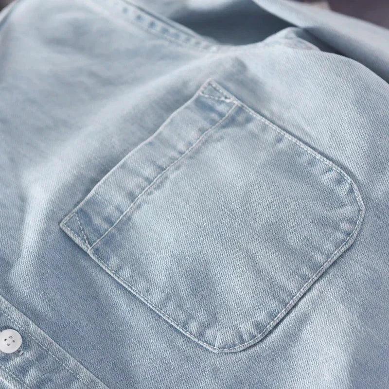 Classic High Street 100% Cotton Denim Shirt