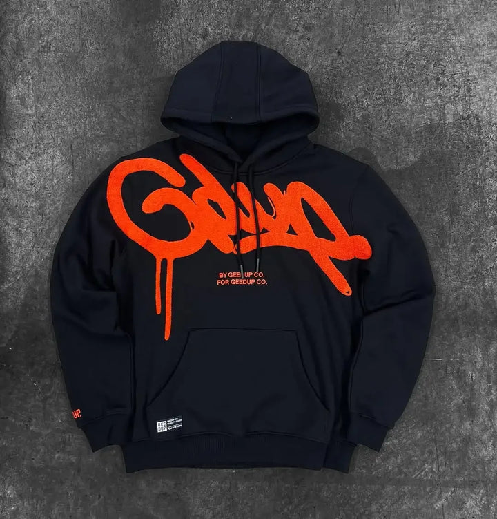 Vintage GEEDUP Y2K Oversized Hoodies