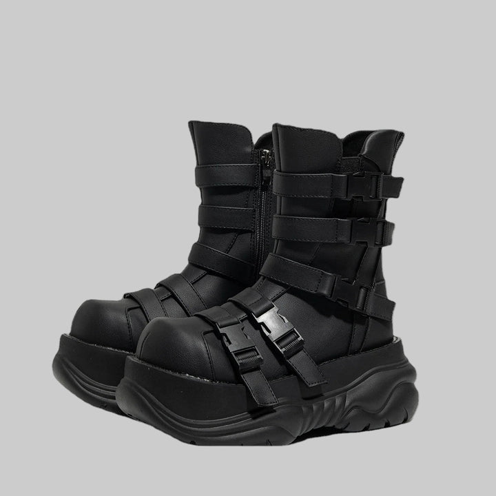 Dark Goth Big Head Punk Ankle Hot girl Boots