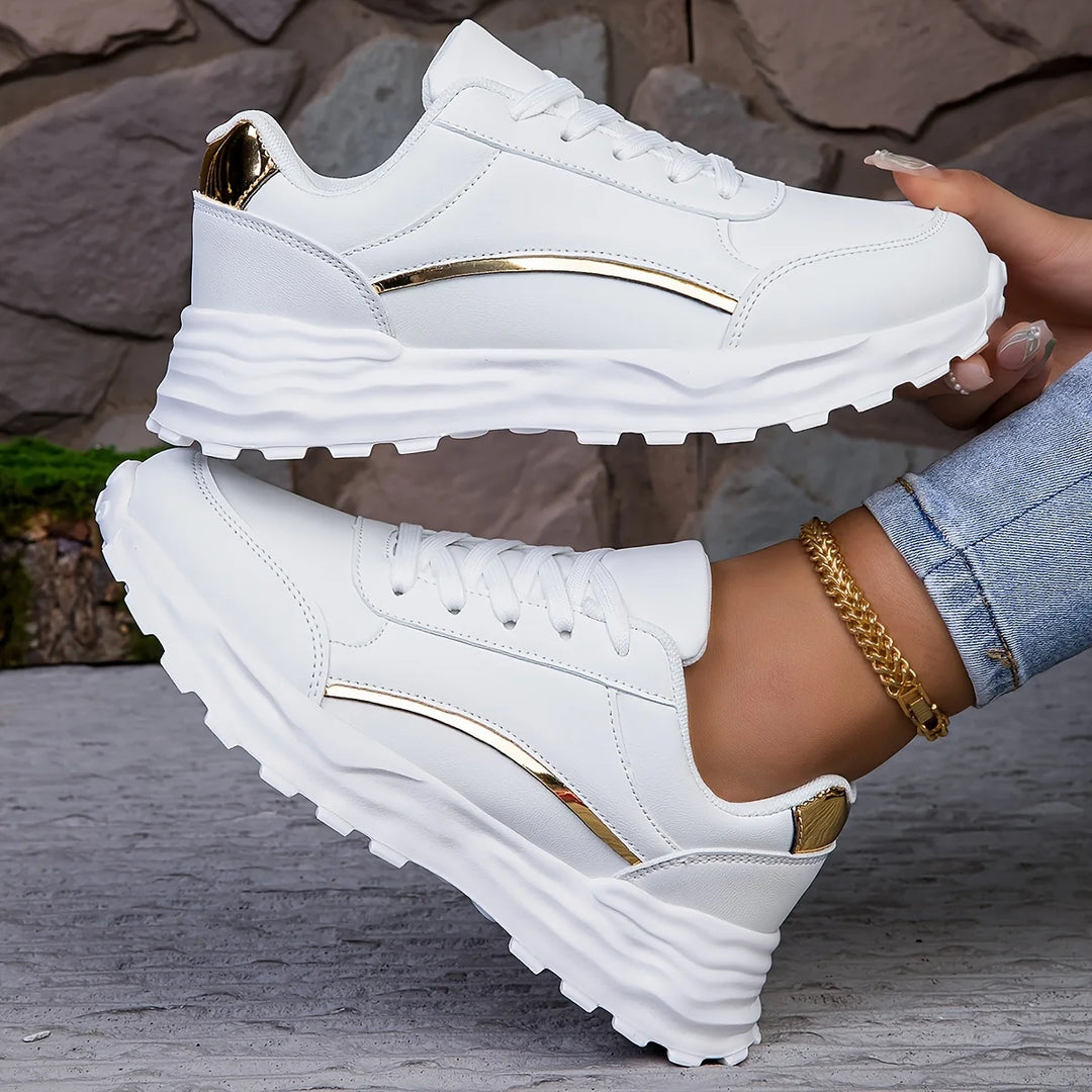 Lightweight Lace-Up Casual Sneakers