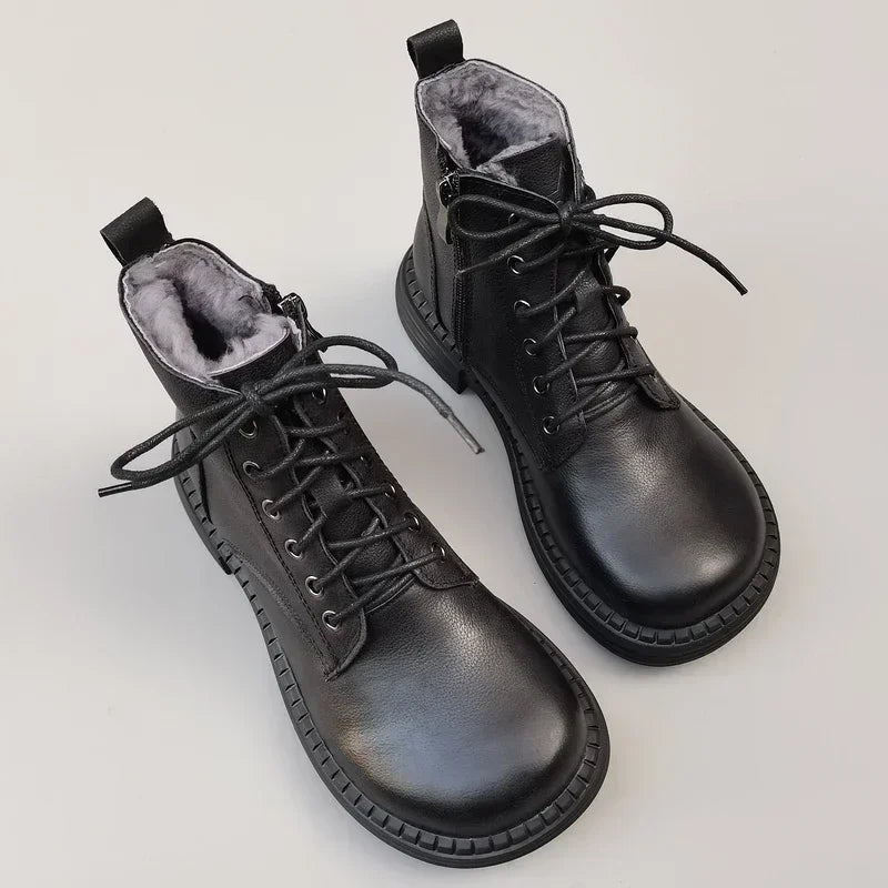 Genuine Leather Pure Handmade Unisex Winter Boots